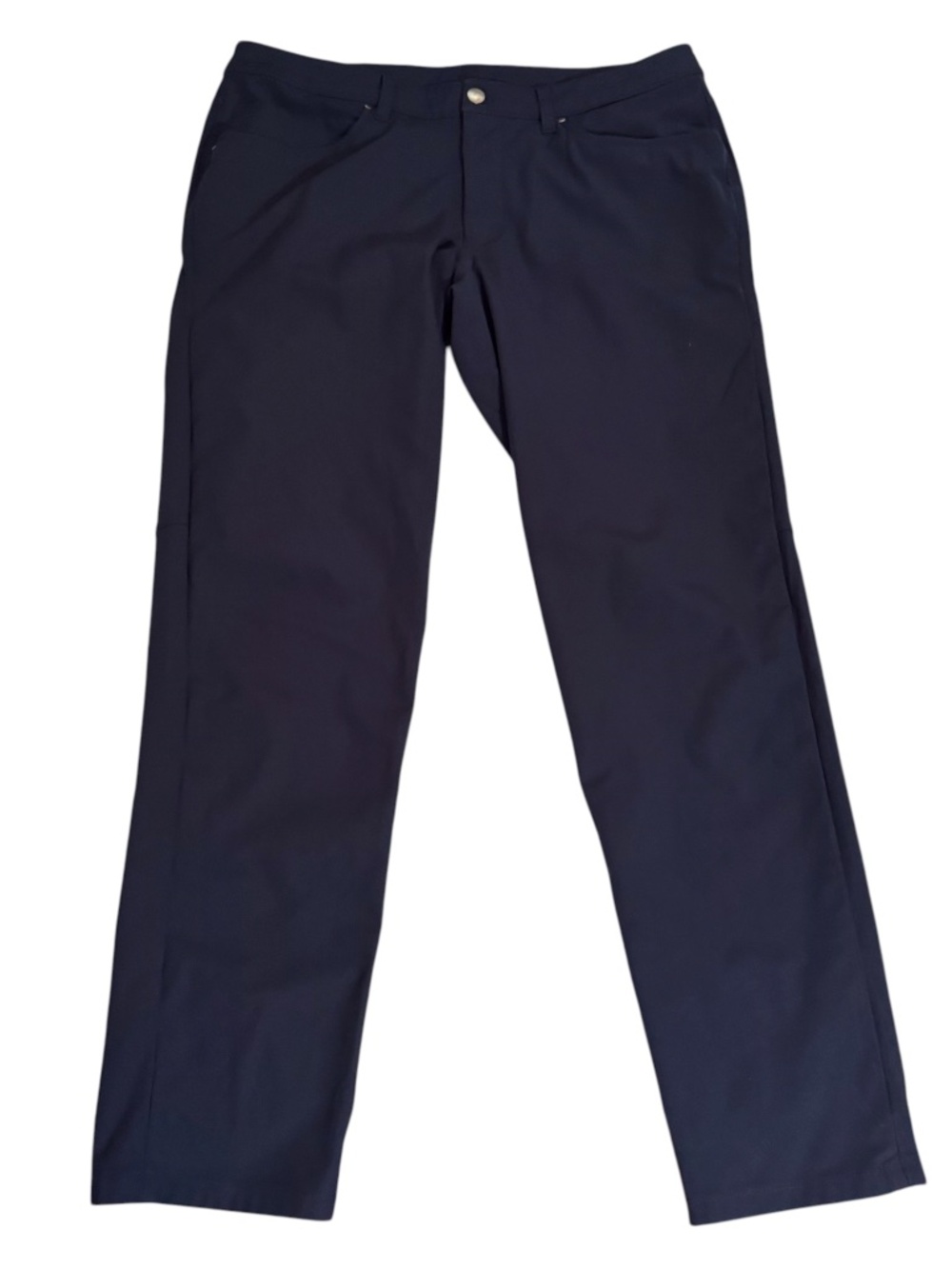 Lululemon Mens Size 34 ABC Classic Fit Pants Blue 5 Pocket Athleisure Lounge